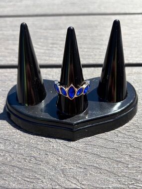 Blue Marquise CZ Stackable Ring - Women Jewelry Size 8 NWOT